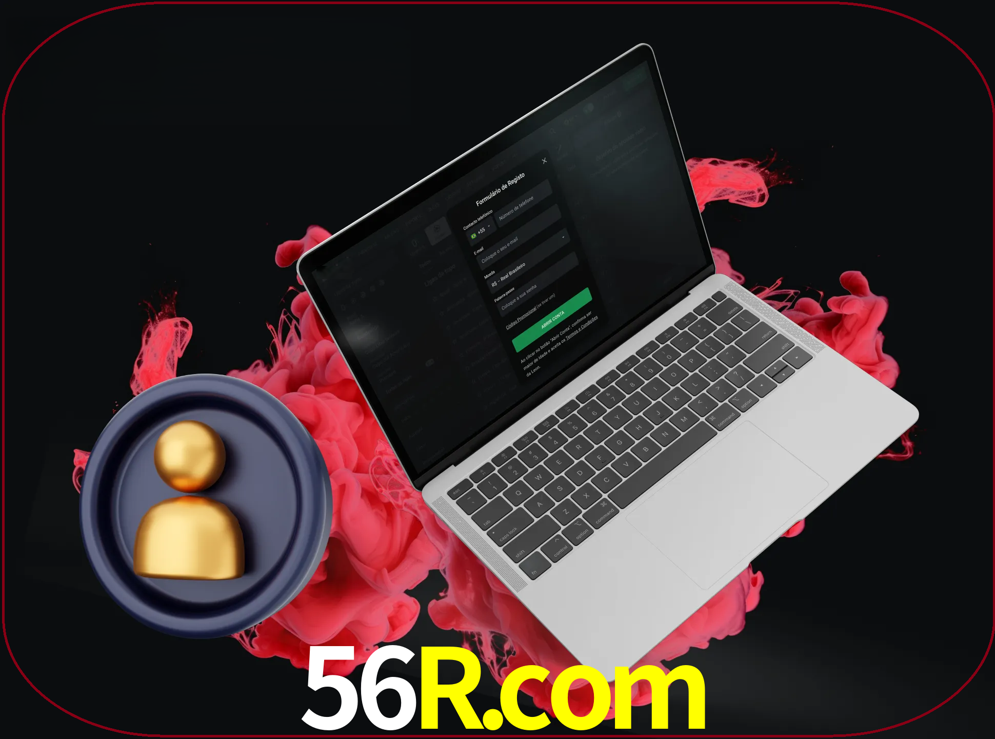 No cabeçalho do site 56r, clique no botão que o levará a um formulário especial onde terá de introduzir as suas informações actuais.